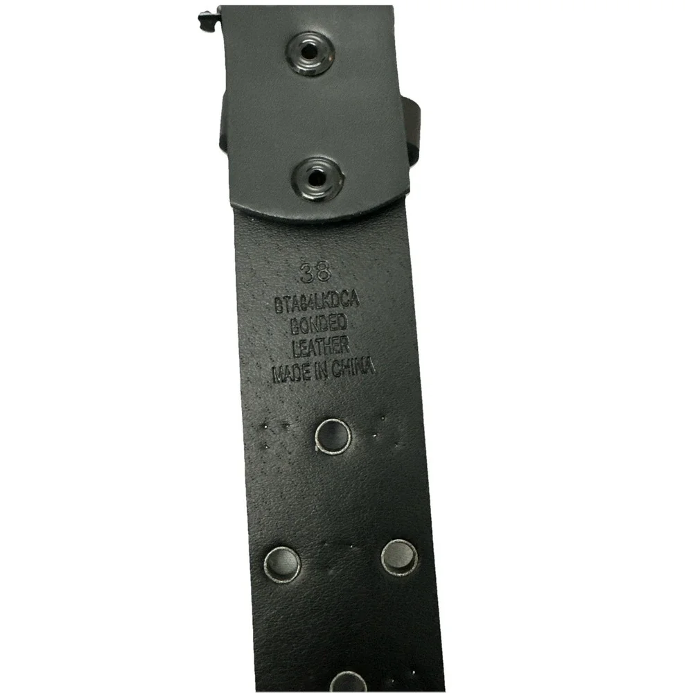 DC Shoes Men's Skate Black  Bonded Leather Belt - BTAN4LKDCABW07 Size 38 New‎